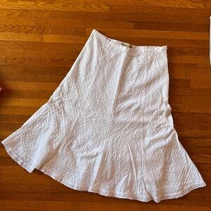 100% Cotton A line midi skirt